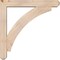 Ekena Millwork Thorton Craftsman Smooth Bracket w/ Offset Brace, Douglas Fir, 5 1/2"W x 32"D x 32"H BKT0604X32X32THR04SDF - alternate 3